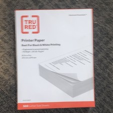 TRU RED Business Essentials Matte White Printer Paper 8.5x11 75gsm 500ct picture