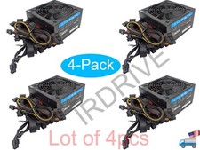 Lot 4pcs: PowerSpec 650W 80plus Bronze 2x PCIE Modular Cable ATX PC Power Supply picture