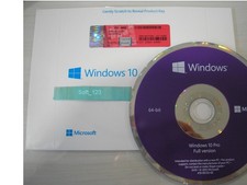 Microsoft Windows 10 Pro 64 bit x64 64 Bit DVD Full English MS WIN 10=NEW SEALED picture