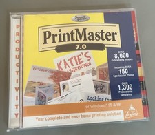 PC Software PrintMaster 7.0 Print Master  8000 images Win 95/98  1999 picture