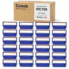 24 Pcs Compatible Ribbon For Star SP700 RC700 Printer Black/Red Ink Set picture