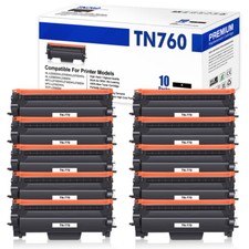 10PK With Chip TN760 Toner Compatible With Brother TN730 MFC-L2710DW HL-L2395DW picture