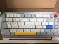 NuPhy Kick75 Low Profile Mechanical Keyboard Silver Nano Switch 3.5mm 37g picture