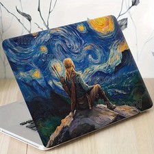 2pc PVC Laptop Skin with Stitched Design Traceless for 12-15.6 Laptop Starry Sky picture
