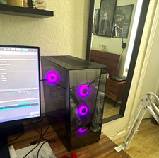 IBUYPOWER Gaming Tower Desktop PC Black RGB Lighting Dedicated Graphics USB picture