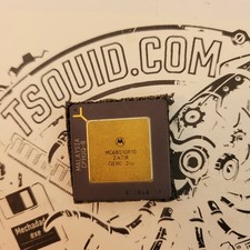 Motorola MC68010R10 CPU Microprocessor 10MHz Ceramic Gold Top 2A71R Malaysia picture