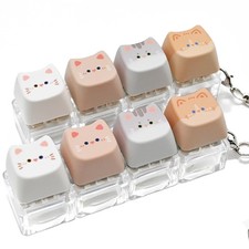 Tapbloom 2 Pack Cat Keyboard Fidget Clicker for Adults (Clear 2 Pcs) | 4 Cats... picture