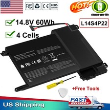 L14M4P23 L14S4P22 Battery for Lenovo IdeaPad Y701 Y700-14ISK Y700-15ISK L14L4P22 picture