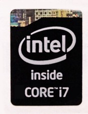 50PCS  Intel Core i7 Black Sticker Case Badge Genuine USA Lot Wholesale OEM picture