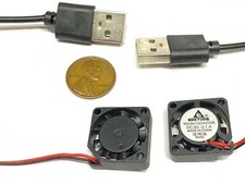 2 Pieces USB 2006 micro Small 5V DC Cooling Fan 20mm 6mm 2 Pin Mini axial E36 picture