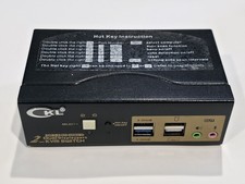 CKL Port USB 3.0 KVM Switch Dual Monitor DisplayPort 1.4 4K 8K Mouse Keyboard picture