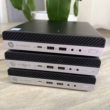 Lot (3) HP EliteDesk 800 G3 Mini 35w Desktop i5 8-16GB RAM 512GB 1TB SSD CPU picture