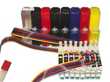 Refillable Pigment ink cis ciss ink system Stylus R800 R1800 T054 54 cartridge picture
