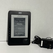 Kobo Wireless eReader N647B 1GB Black Wi-Fi Tested Working picture