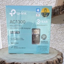 TP-Link Archer T3U AC1300 MU-MIMO Dual-Band USB 3.0 Wireless Adapter Black picture