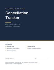 Cancellation Tracker Excel PDF Digital picture
