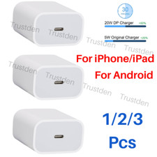1/2/3Pcs 20W USB-C Power Adapter Block for iPhone iPad Android Fast Wall Charger picture