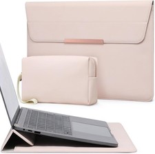 13 Inch Laptop Sleeve Case with Stand for MacBook Air, Apricot Color Design picture