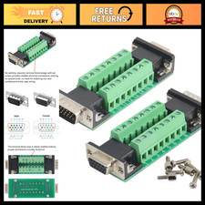 2PCS VGA Male Female Solderless DB15 3Row Connector Breakout Cable Adapter picture