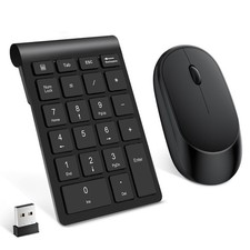 NEW Lekvey Wireless Number Pad Numeric Keypad and 22 Keys & Mouse Set Share One picture
