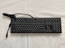 Royal Kludge RK S108 Black USB Wired Mechanical Gaming KeyboardTypewriter Style picture