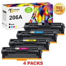4 W2110A Toner Compatible With HP 206A Color Laserjet Pro M283cdw M255dw No Chip picture