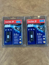 SanDisk Cruzer Micro USB Retractable Flash Drive 2.0 GB Lot of 2 NEW picture