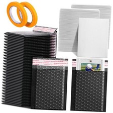 302 Pcs Trading Card Shipping Protector Set Include 200 5.5 x 6.3 Inch Black picture