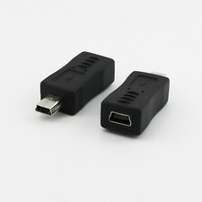 10x Mini USB 5 Pin Male To Female Jack M/F Extension Converter Adapter Connector picture
