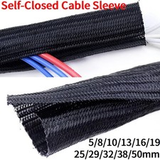 Expandable Cable Sleeve PET Braided Wire Organizer Split Tube Flexible Loom Wrap picture