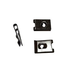 Zhoushi World #10 UStyle ClipOn Spring Nut Fasteners Black 50Pack Set picture