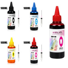 100ml Universal Dye Ink Refill Kit BK/C/M/Y cOMPATIBLE wITH HP,Canon, Eposon  picture