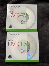 2 Pack Memorex Mini DVD-R 4x 1.4GB 30min Recordable NEW SEALED,  picture