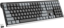 Mechanical 2.4G USB Wireless Keyboard Tactile Brown Switches Gray picture