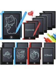 12 Party Favors 4.5 Inch Lcd Mini kids Writing tablets Multi colored Art board picture