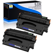 US Stock 2PK Q7553X 53X Toner for HP LaserJet P2015 P2015d P2015dn P2015x picture