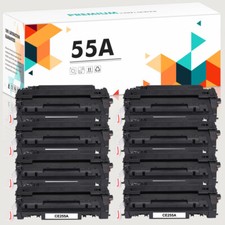 8 Pack CE255A 55A Toner Compatible With HP LaserJet MFP M521dn M525c LBP3580 picture