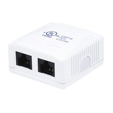 MONOPRICE 7093 Surface Mount Box,Cat6,2P,White 14W970 picture