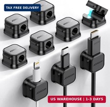 JOYROOM 9 Pack Magnetic Cable Clips Cord Organizer Adhesive Wire Management picture