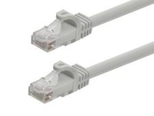 Monoprice FLEXboot Series 14' 24AWG Cat6 UTP Ethernet Network Cable Gray 109800 picture