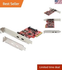 StarTech 2-Port USB 10Gbps PCIe Card, TAA, Data Only PEXUSB312C3 picture