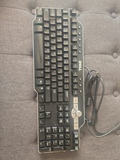Dell Multimedia Keyboard Y-UK-DEL1 - 2 Port USB Wired Tested picture
