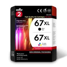 67XL 67 XL Ink Replacement for HP 67 Ink Cartridge Color Black Deskjet 3755 picture