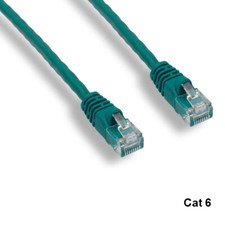 KNTK Green 25' Cat6 UTP Ethernet Cable 24AWG 550MHz RJ45 Patch Panel Networking picture