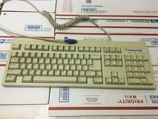 Packard Bell Keyboard Model 5130 Vintage Mechanical 90's PS/2 Connector picture