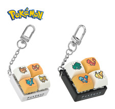 CU Pokemon Eevee Keycap Keychain Keyboard Charm Korea Limited (Black/White) picture