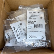 x17 CommScope Uniprise UNJ10G-GY Outlet Cat6A U/UTP RJ-45 Modular Jack Red Lot picture