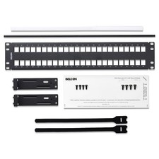 Belden AX103115 48-Port 2U Flat KeyConnect Patch Panel Black picture