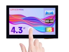 waveshare 4.3inch Capacitive Touch Display Compatible with Raspberry Pi 5/4B/... picture