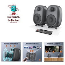 Compact 60W Desktop Speakers – Bluetooth 5.0 Wireless & Remote Control, Gray picture